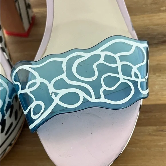 Sophia Webster Multicolor Graphic Platform Heels - Picture 4 of 10